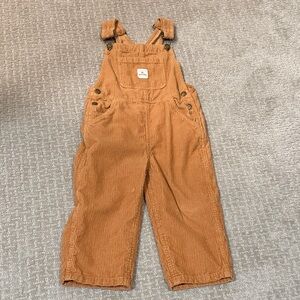 Rip Curl Kids Corduroy Overalls in Rust